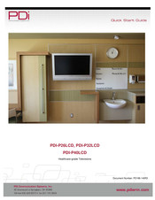 PDI PDI-P40LCD Quick Start Manual