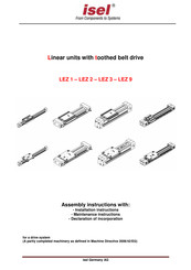 Isel LEZ 3 Assembly, Installation And Maintenance Manual
