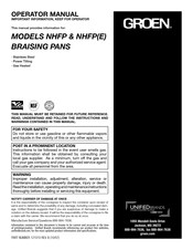 Dover GROEN NHFP(E) Operator's Manual