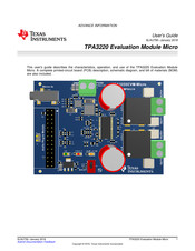 Texas Instruments TPA3220 User Manual