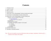 Aquavida AQ200 User Manual