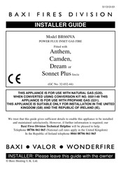 Baxi Fires Division Sonnet Plus BR660VA Installer's Manual