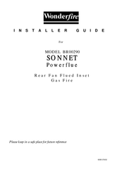 Wonderfire Sonnet Powerflue BR00290 Installer's Manual