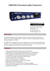 Unika NBB-0202 Manual