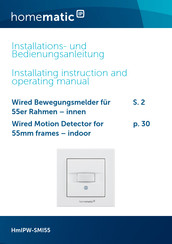HomeMatic IP HmIPW-SMI55 Installating Instruction And Operating Manual