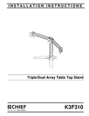 CHIEF K3F310 Installation Instructions Manual