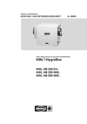 Helios HygroBox KWL HB 500 WW R Installation And Operating Instructions Manual
