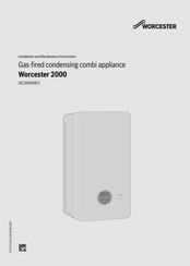 Bosch Worcester 2000 Series Installation And Maintenance Instructions Manual