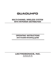 Lectrosonics QUADUHFD Operating Instructions And Troubleshooting Manual