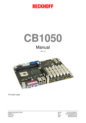 Beckhoff CB1050 Manual