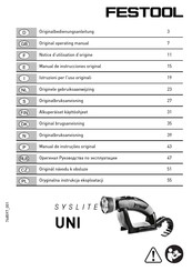 Festool SYSLITE UNI Original Operating Manual