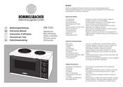 Rommelsbacher KM 2501 Instruction Manual