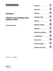 Siemens SITRANS L Pointek ULS200 Operating Instructions Manual