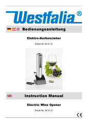 Westfalia 84 51 21 Instruction Manual