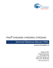 Cypress PSoC CY8C24533 Technical Reference Manual
