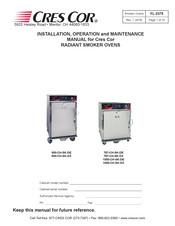 Cres Cor 500-CH-SK-DX3 Installation, Operation And Maintenance Manual