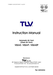 TLV VS3-P Instruction Manual