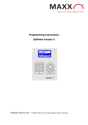 Maxx SP-TP-P6 Programming Instructions Manual