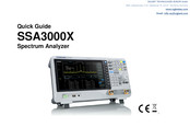 SIGLENT TECHNOLOGIES SSA3000X Series Quick Manual
