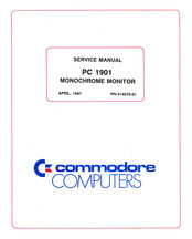 Commodore Computers PC 1901 Service Manual
