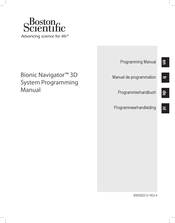 Boston Scientific Bionic Navigator 3d NM-7153-11A System Programming Manual