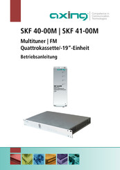 axing SKF 40-00M Operation Instructions Manual