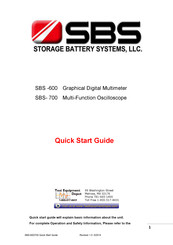 SBS SBS-700 Quick Start Manual