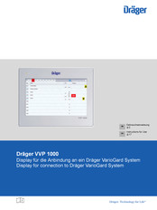 Dräger VVP 1000 Instructions For Use Manual