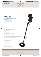 geo-FENNEL FMD 60 User Manual