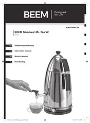 Beem Mr. Tea V2 Instruction Manual
