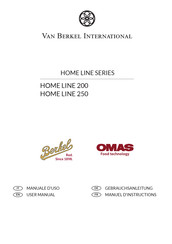 Van Berkel International HOME LINE 250 User Manual