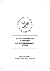Williams Sonoma 60060 Manual