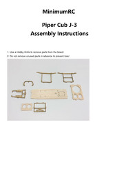 MinimumRC Piper Cub J-3 Assembly Instructions Manual