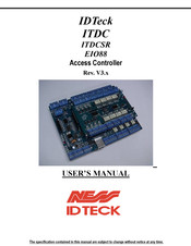 IDTECK ITDC ITDCSR EIO88 User Manual