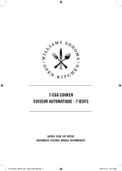 Williams Sonoma Open Kitchen Egg Cooker User Manual