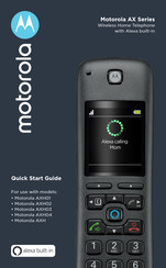 Motorola AXH Quick Start Manual