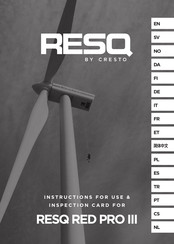 CRESTO RESQ RED Pro III Instructions For Use Manual