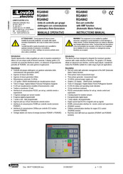 Lovato Electric RGAM40 Instruction Manual