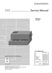 Grundig VCR-SAT 1 Service Manual