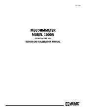 AEMC 1000N Calibration Manual