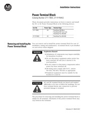 Rockwell Automation Allen-Bradley 2711-TBDC Installation Instructions