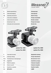 Messner system-Tec 2000 Operating Instructions Manual