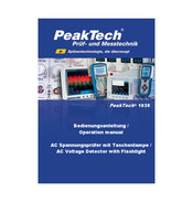 PeakTech 1030 Operation Manual