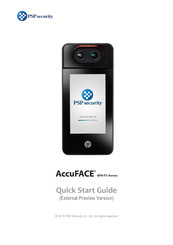 PSP Security AccuFACE EFR-T3 Series Quick Start Manual