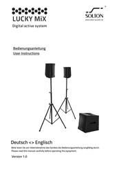 Solton LUCKY MiX User Instructions