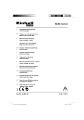 EINHELL Expert TE-TS 1825 U Original Operating Instructions