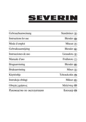 SEVERIN SM 3715 Instructions For Use Manual