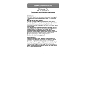 TFA KlimaLogg Pro Instruction Manual