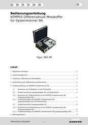 KEMPER 360 99 Operating Instructions Manual