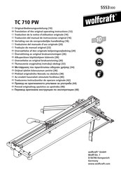 Wolfcraft TC 610 W Translation Of The Original Operating Instructions